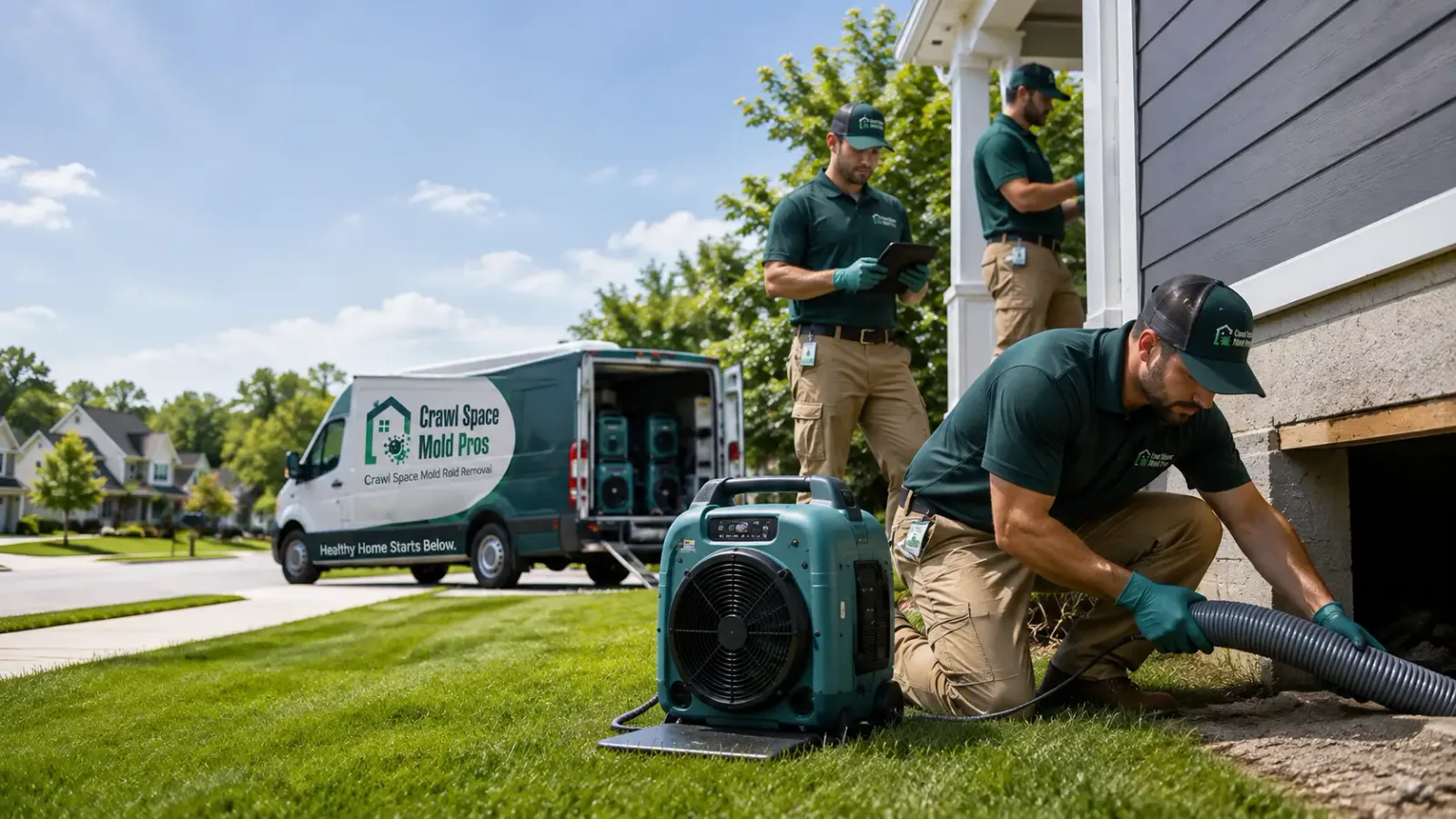 Crawl Space Mold Removal in West Wareham, MA